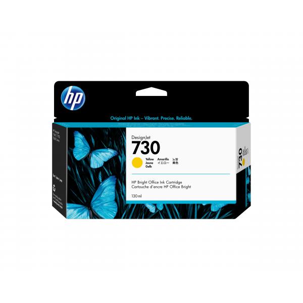 HP 730 130-ml Yellow Ink Crtg