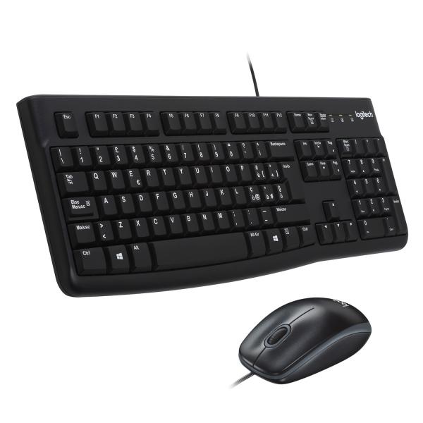 TASTIERA + MOUSE LOGITECH MK120 BLACK 920-002543