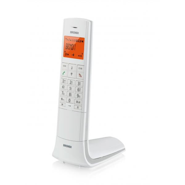 BRONDI LEMURE (BIANCO) - TELEFONO CORDLESS SINGOLO - VIVAVOCE