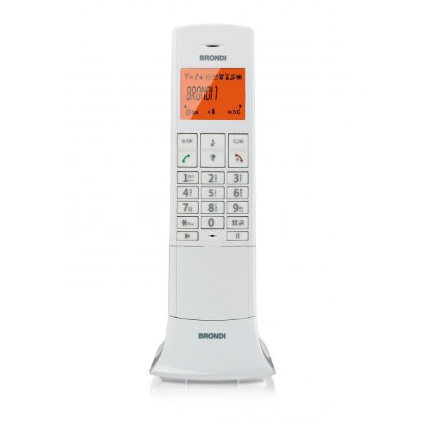 BRONDI LEMURE (BIANCO) - TELEFONO CORDLESS SINGOLO - VIVAVOCE