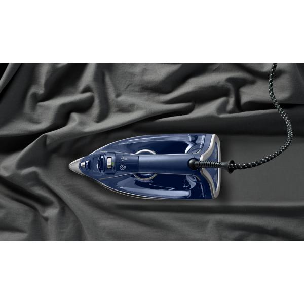 Rowenta DW8215 Ferro da stiro a secco e a vapore Piastra solare Microsteam 400 HD Laser 2800 W Blu