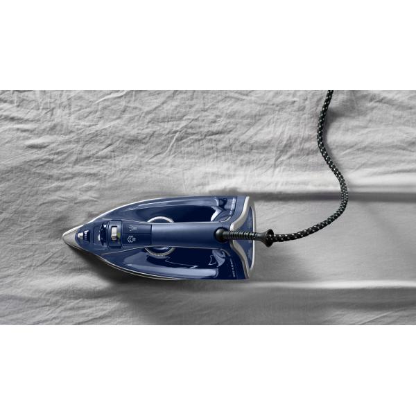 Rowenta DW8215 Ferro da stiro a secco e a vapore Piastra solare Microsteam 400 HD Laser 2800 W Blu