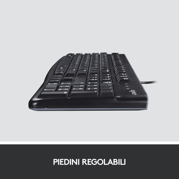 Logitech 920-002492 tastiera Universale USB QWERTY Italiano Nero