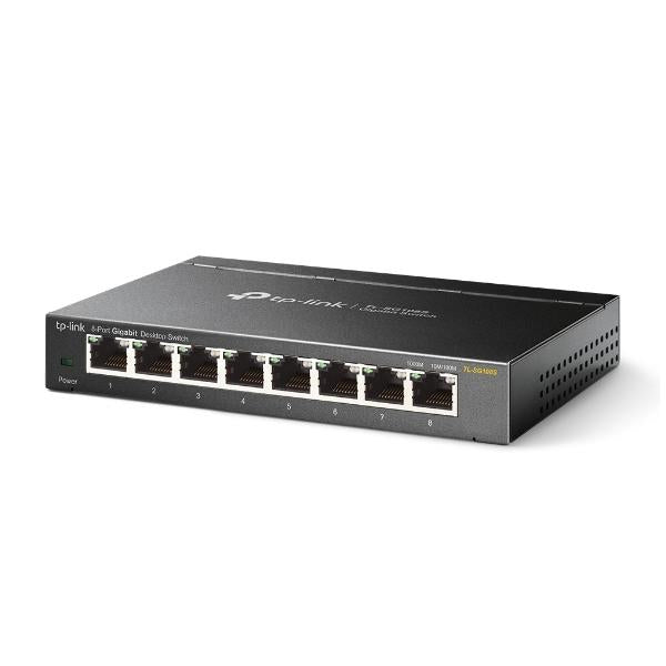TP-Link Omada TL-SG108S switch di rete Non gestito Gigabit Ethernet (10/100/1000) Nero