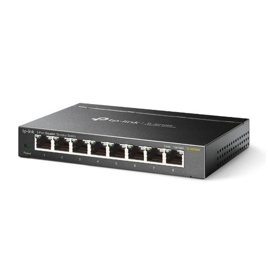 TP-Link Omada TL-SG108S switch di rete Non gestito Gigabit Ethernet (10/100/1000) Nero