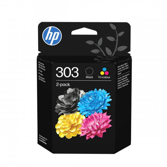 HP 303 2-PACK (3YM92AE) - BLACK + TRI-COLOR - CARTUCCIA ORIGINALE