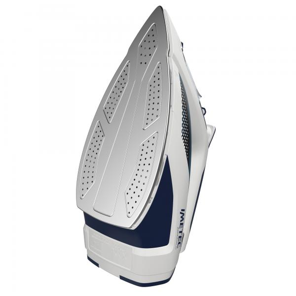 Imetec ZeroCalc Z1 2500 Ferro da stiro a secco e a vapore Acciaio inossidabile Colore foglia di tè, Bianco