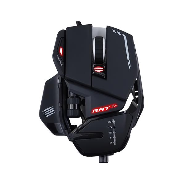 MAD CATZ GAMING MOUSE R.A.T. 6+ BLACK 11 PULSANTI 12000DPI ALLUMINIO