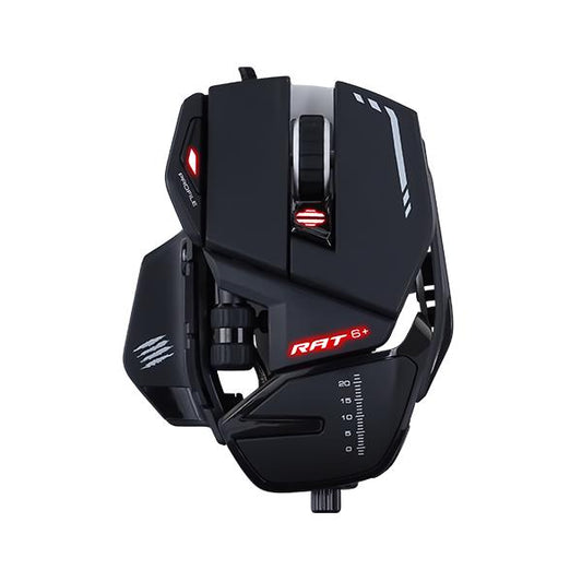 MAD CATZ GAMING MOUSE R.A.T. 6+ BLACK 11 PULSANTI 12000DPI ALLUMINIO