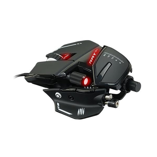MAD CATZ GAMING MOUSE R.A.T. 8+ BLACK OTTICO ALLUMINIO +16K DPI 11xPUL PRG