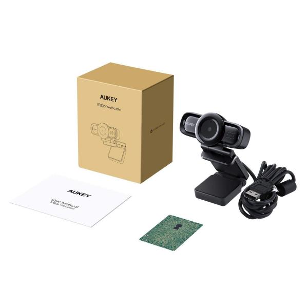 AUKEY PC-LM3 webcam 2 MP 1920 x 1080 Pixel USB 2.0 Nero - (AUKEY PC-LM3 webcam 2 MP 1920 x 1080 Pixel USB 2.0 Nero)