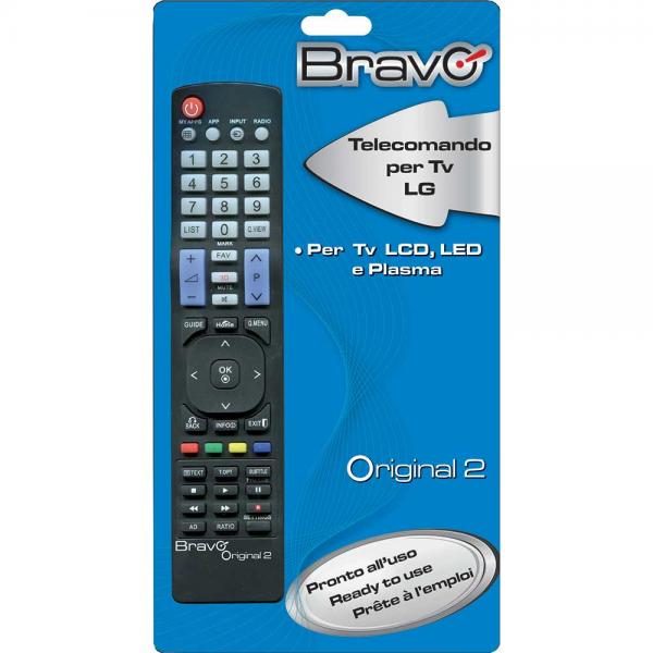 BRAVO ORIGINAL 2 (90202048) - TELECOMANDO COMPATIBILE FEDELMENTE RIPRODOTTO PER TV LG