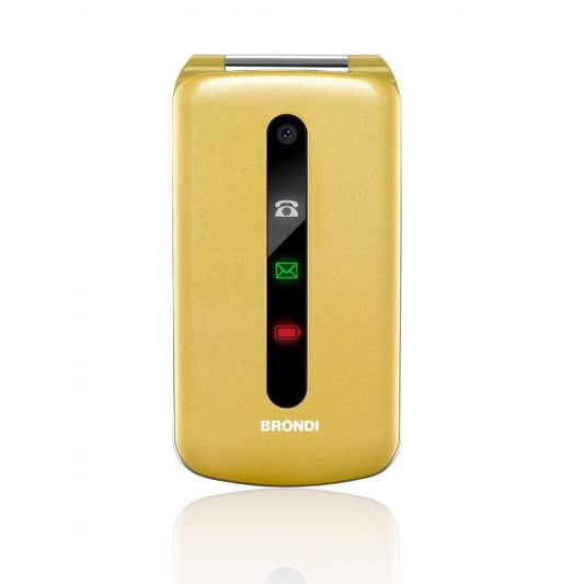 BRONDI PRESIDENT (ORO) - TELEFONO CELLULARE PER ANZIANI - FOTOCAMERA
