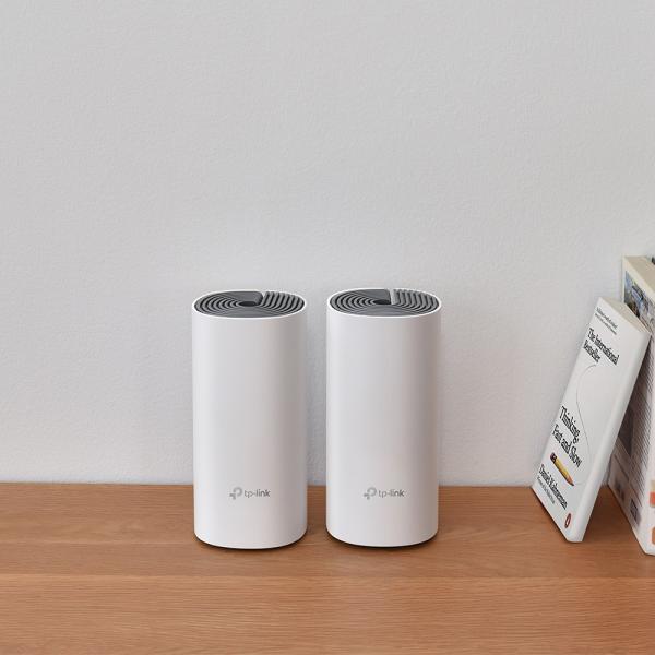 TP-LINK DECO E4 (2-PACK) - MESH SYSTEM WI-FI AC1200 DUAL BAND - 2 NODI