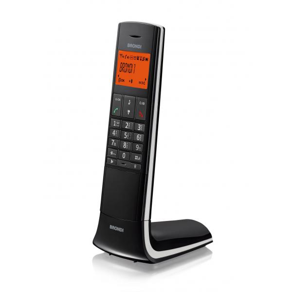 BRONDI LEMURE (NERO) - TELEFONO CORDLESS SINGOLO - VIVAVOCE