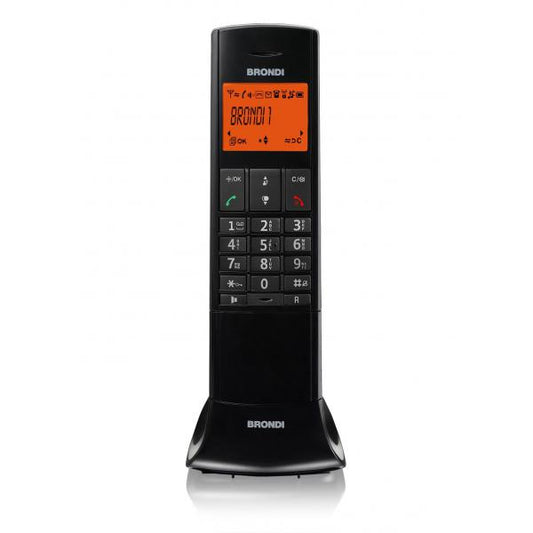 BRONDI LEMURE (NERO) - TELEFONO CORDLESS SINGOLO - VIVAVOCE