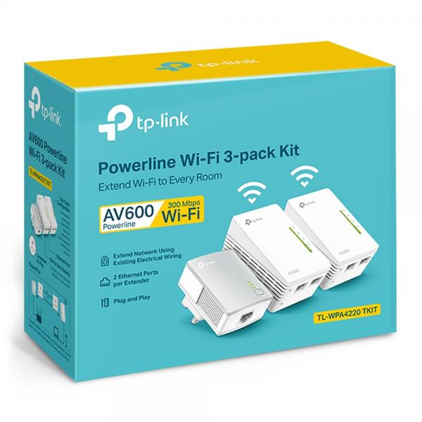 TP-LINK TL-WPA4220TKIT - POWERLINE -WI-FI+LAN 3PZ AV500