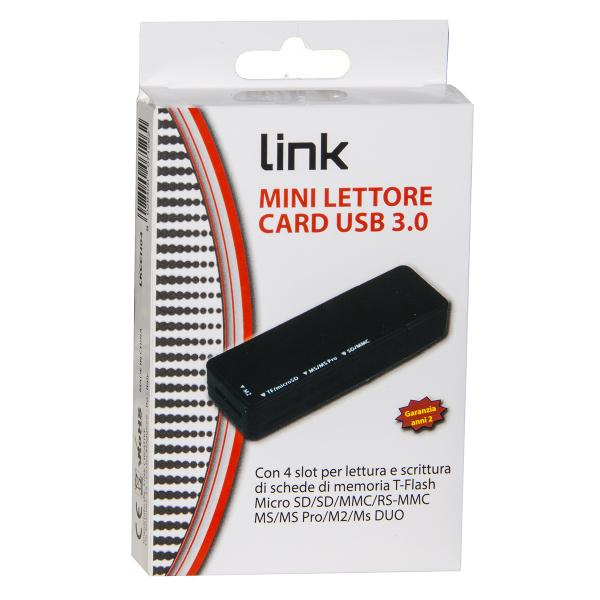 LETTORE MULTICARD LINK LKCCH04 - USB 3.0 5GBPS