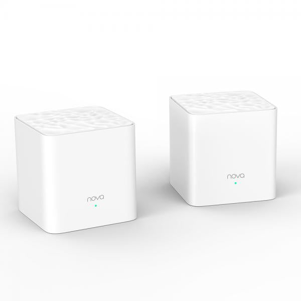 TENDA NOVA MW3 - MESH 2 NODI - DUAL BAND WI-FI AC1200 - MU-MIMO - COPERTURA 300 MQ
