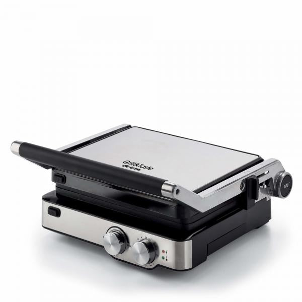 ARIETE GRILL AND TASTE (1918) - PIASTRA ELETTRICA ANTIADERENTE - 5 LIVELLI COTTURA - APERTURA 180 GRADI - 2000W