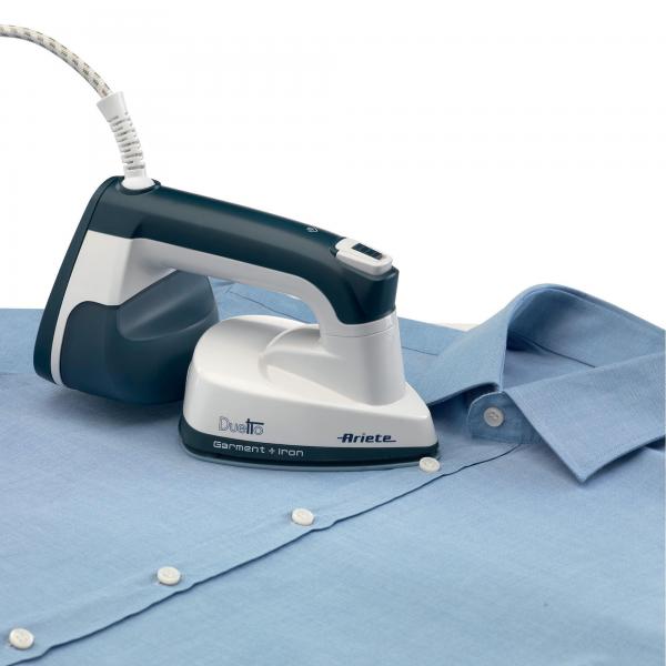 ARIETE DUETTO GARMENT IRON (6246) - FERRO DA STIRO VERTICALE TRASFORMABILE IN ORIZZONTALE - PIASTRA CERAMICA - COLPO VAPORE 18 GR/MIN - 1000W