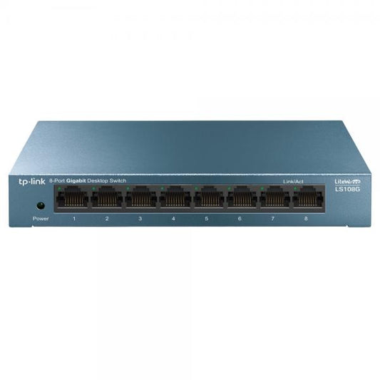 TP-LINK LS108G - SWITCH 8 PORTE GIGABIT - CASE METALLICO