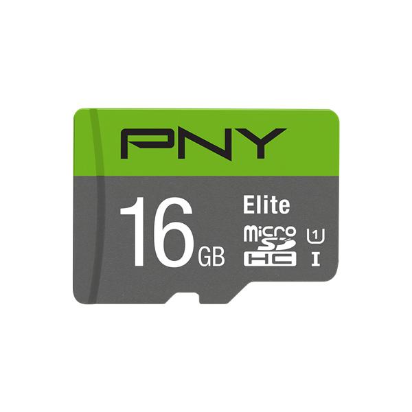 PNY ELITE 16GB MICRO SD CON ADATTATORE SD (SDU16GU185GW-GE)