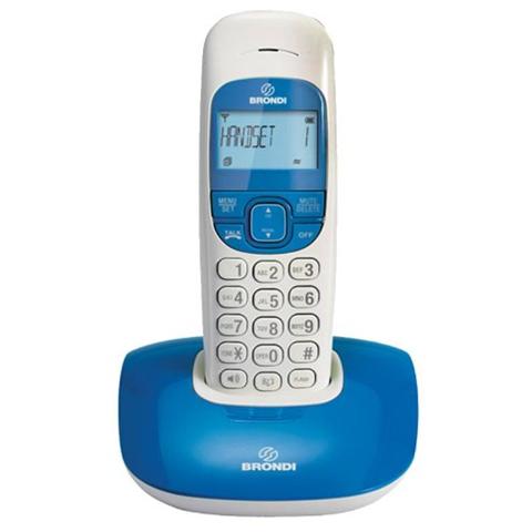 BRONDI NICE (BIANCO/BLU) - TELEFONO CORDLESS SINGOLO - VIVAVOCE