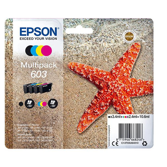 EPSON 603 MULTIPACK (C13T03U64010) - CARTUCCIA ORIGINALE