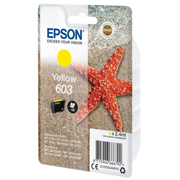 EPSON 603 YELLOW (C13T03U44010) - CARTUCCIA ORIGINALE