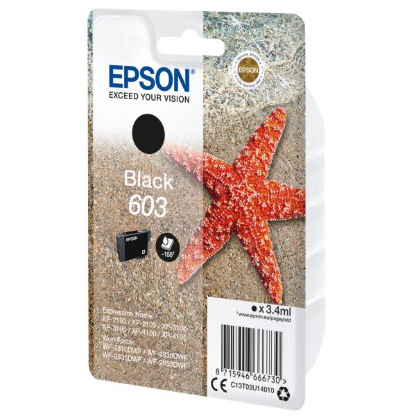 EPSON 603 BLACK (C13T03U14010) - CARTUCCIA ORIGINALE