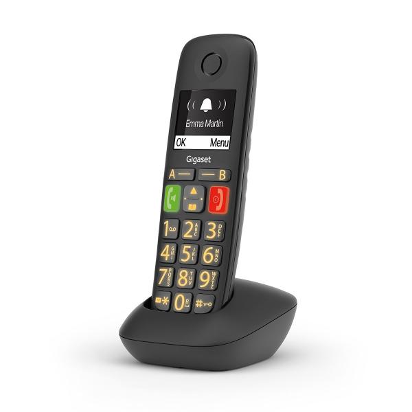 GIGASET E290 BLACK CORDLESS DECT SENIOR