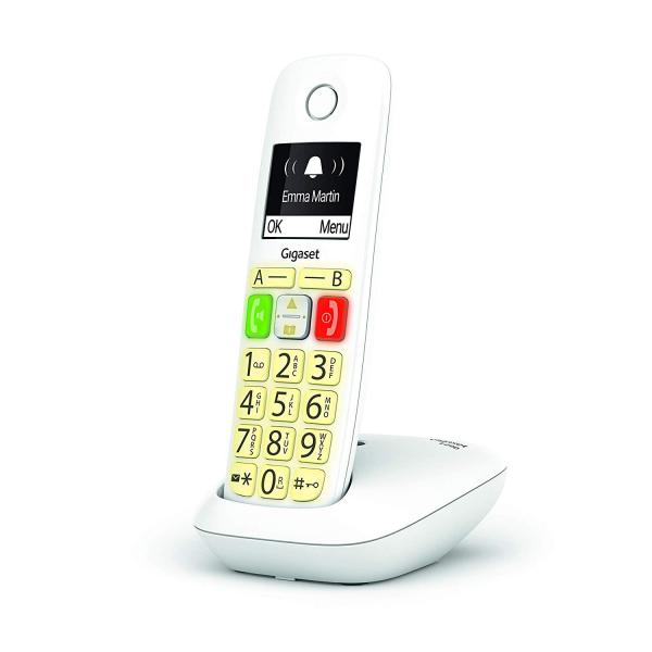 GIGASET E290 WHITE CORDLESS DECT SENIOR