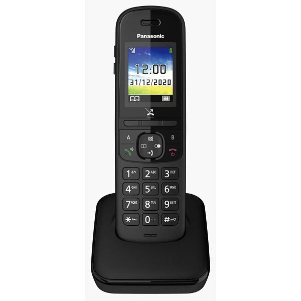 PANASONIC KX-TGH710JTB BLACK DECT CON TASTI GRANDI/