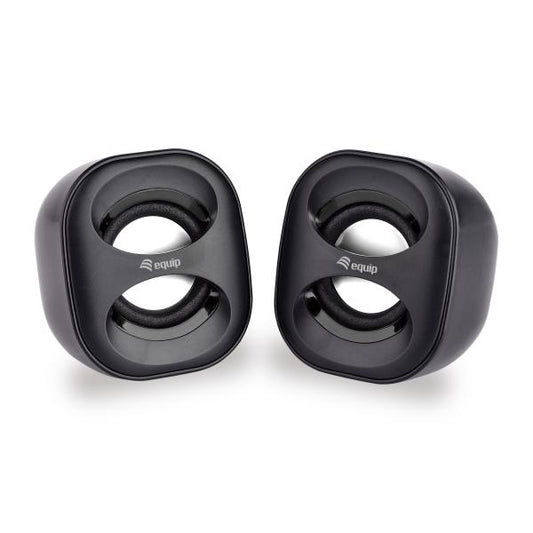 EQUIP 245330 - SPEAKER 2.0 - 6W - USB-A POWER - BLACK / WHITE