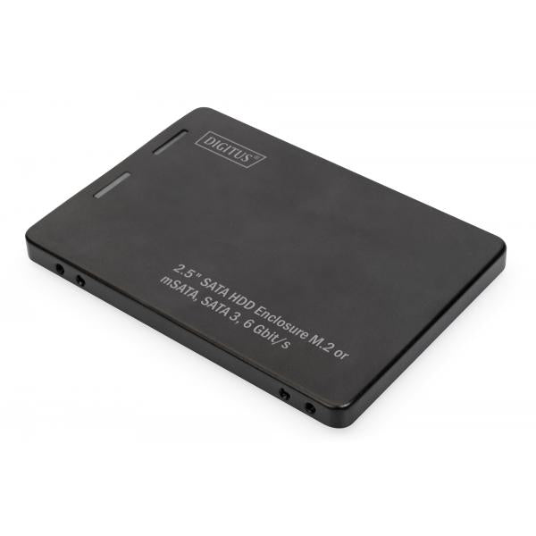 BOX ESTERNO DIGITUS DA-71118 - M.2 O mSATA SATA 3 6 Gbit/s, FINO A 520 MB/s