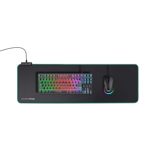 Trust GXT 764 Glide-Flex XXL Tappetino per mouse per gioco da computer Nero