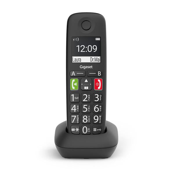 GIGASET E290HX BLACK DECT AGGIUNTIVO SENIOR
