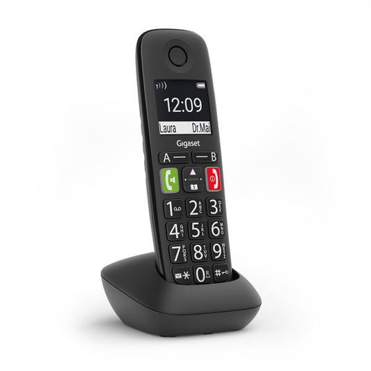 GIGASET E290HX BLACK DECT AGGIUNTIVO SENIOR