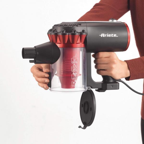 ARIETE HANDY FORCE RBT (2759/10) - SCOPA ELETTRICA SENZA SACCO - 0.5L - FILTRO EPA LAVABILE - 600W
