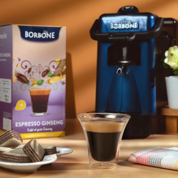 CIALDE ESE 44MM CAFFE'' BORBONE GINSENG - BOX 18PZ