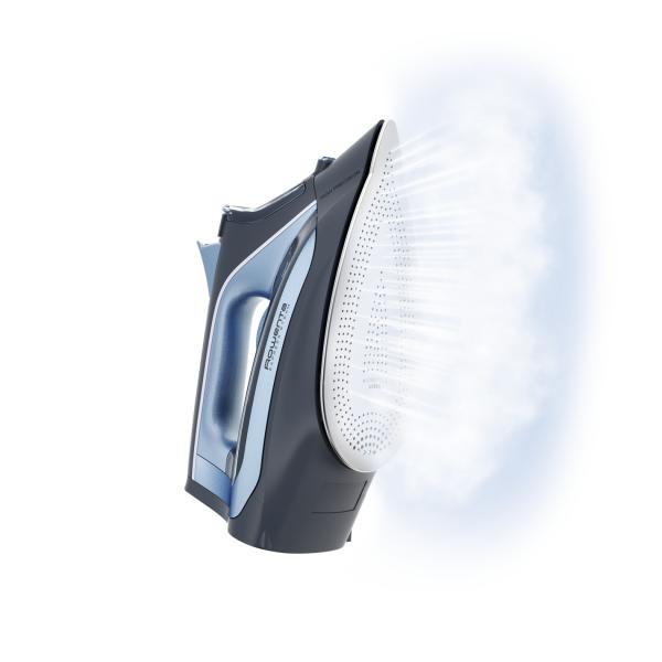 Rowenta DW4308 Ferro a vapore Piastra Microsteam 300 Laser 2500 W Blu, Bianco