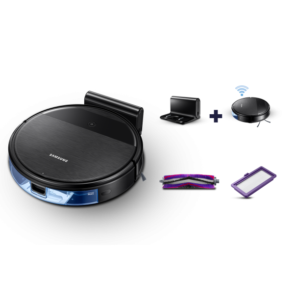 Samsung Robot Aspirapolvere POWERbot 2 IN 1 Aspira e Lava VR05R5050WK - (Samsung VR05R5050WK 0,2 L Senza sacchetto Nero)