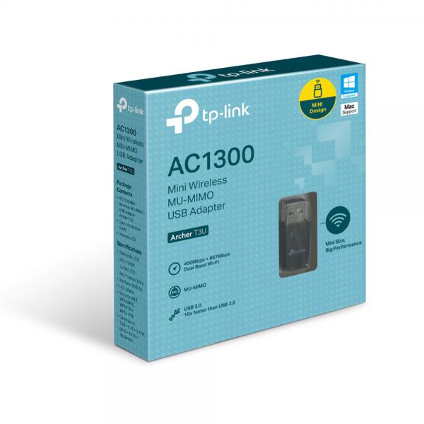 TP-LINK ARCHER T3U - ADATTATORE DI RETE USB WIRELESS AC1300 MU-MIMO