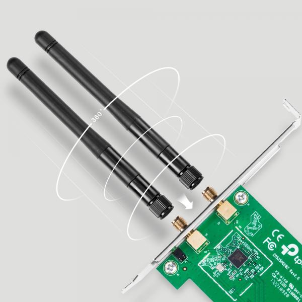TP-LINK WIR. 300Bps PCIe ADAPTER + 2 ANT