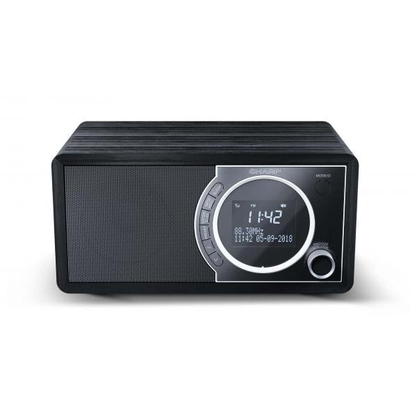 SHARP DR-450(BK) - RADIO DIGITALE - DAB/DAB+ - LCD MONOCROMATICO - 6W - BLUETOOTH - CHASSIS IN LEGNO - NERO