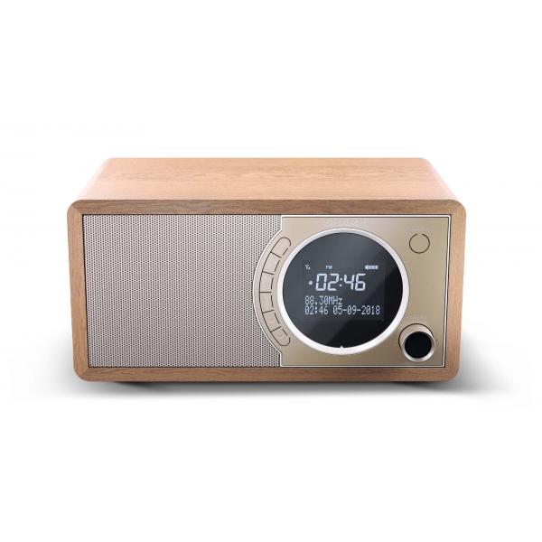 SHARP DR-450(BR) - RADIO DIGITALE - DAB/DAB+ - LCD MONOCROMATICO - 6W - BLUETOOTH - CHASSIS IN LEGNO - MARRONE