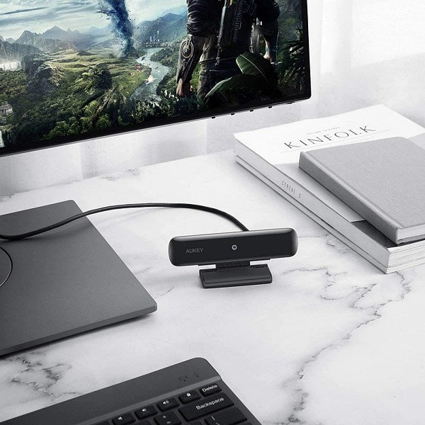 AUKEY PC-W1 webcam 2 MP USB Nero - (AUKEY PC-W1 webcam 2 MP USB Nero)