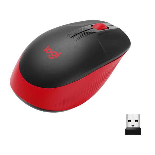 LOGITECH M190 MOUSE WIRELESS ROSSO