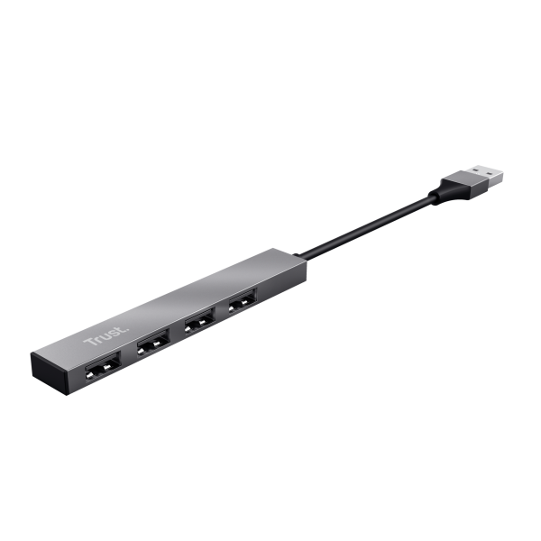 TRUST HALYX (23786) - HUB 4 PORTE USB 2.0 IN ALLUMINIO